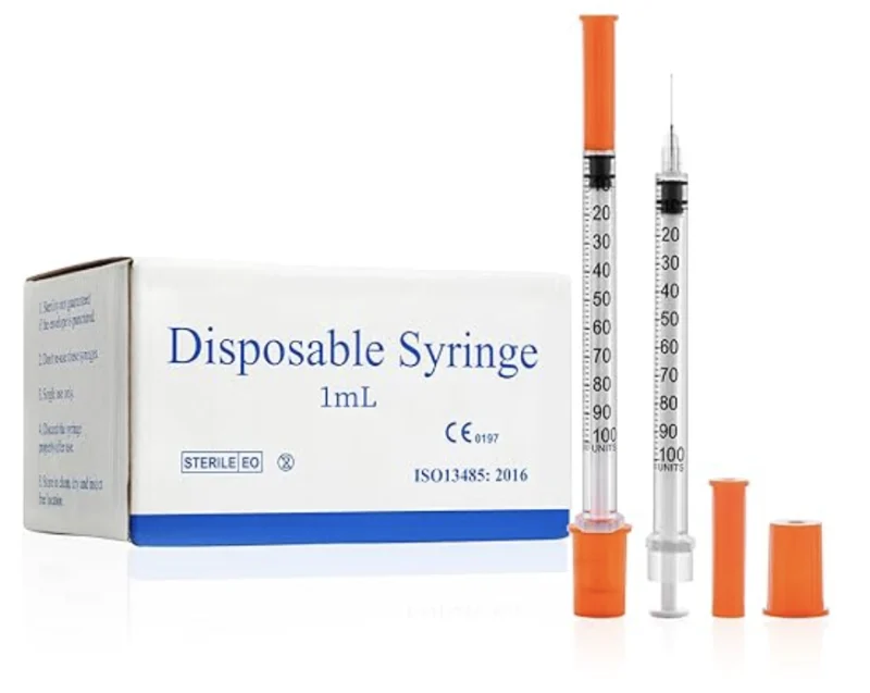 30G 5/16 inch (8mm) 1cc Insulin Syringes